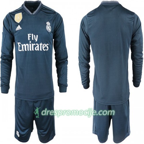 Real Madrid Dres Dječji Gostujući 2018/19 Dugim Rukavima Real Madrid Dres Dječji Gostujući 2018/19 Dugim Rukavima